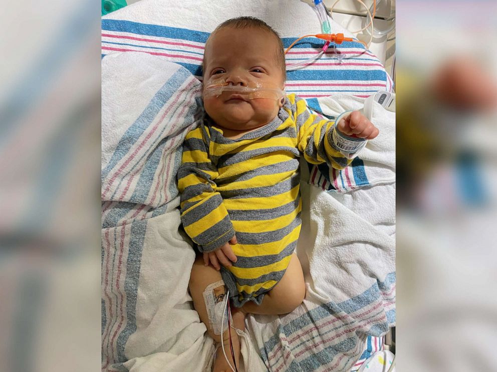 PHOTO: Austin Miramontez rests in the newborn intensive care unit at Providence Children's Hospital in El Paso, Texas, in an undated handout photo.