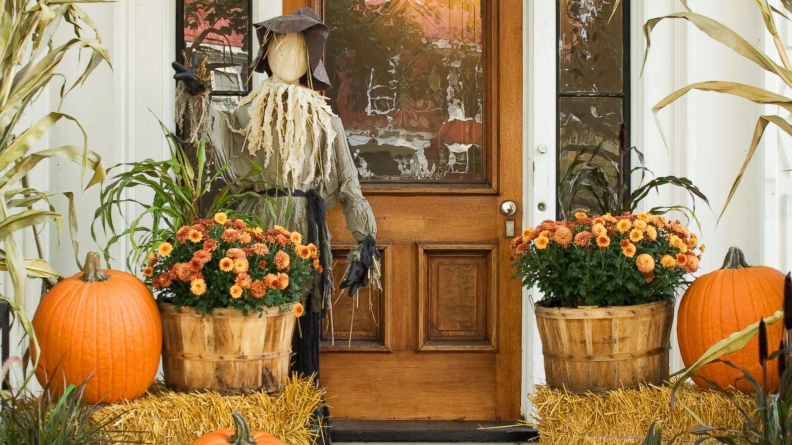 PHOTO: In this undated stock photo shows a house decorated in autumn.