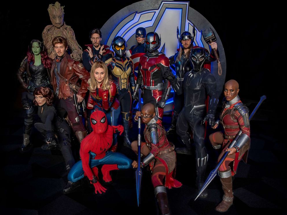 PHOTO: The Avengers assemble for a group photo ahead of the summer opening of Avengers Campus at Disney California Adventure park.