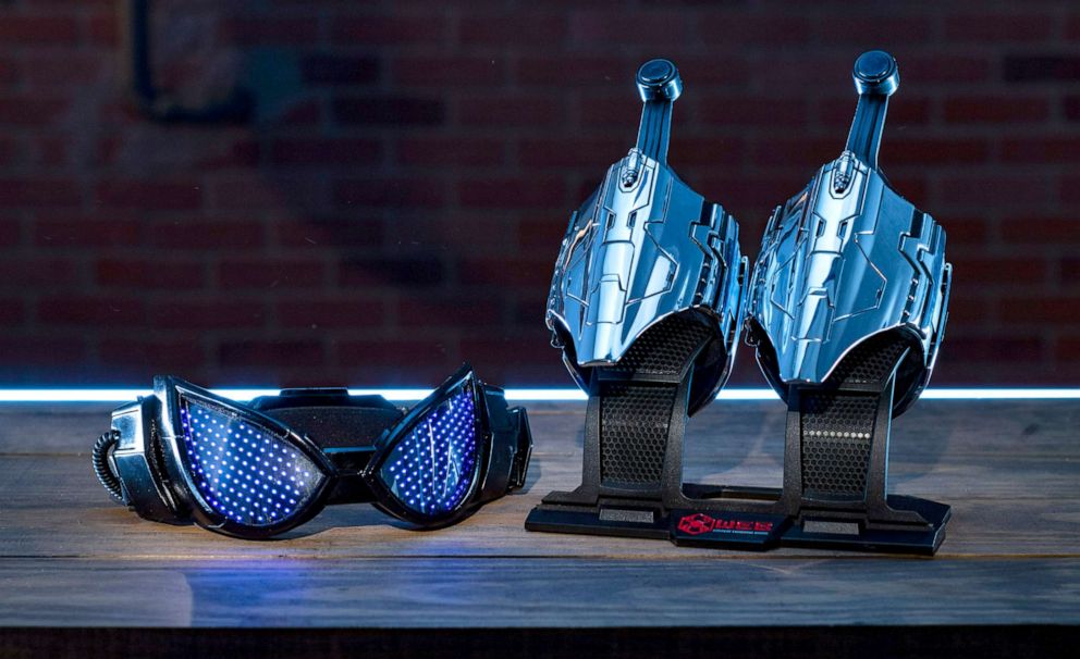 PHOTO: Guests can add to their Super Hero ensemble with Spider-Man light goggles or Web Shooters from WEB Suppliers store inside Avengers Campus.