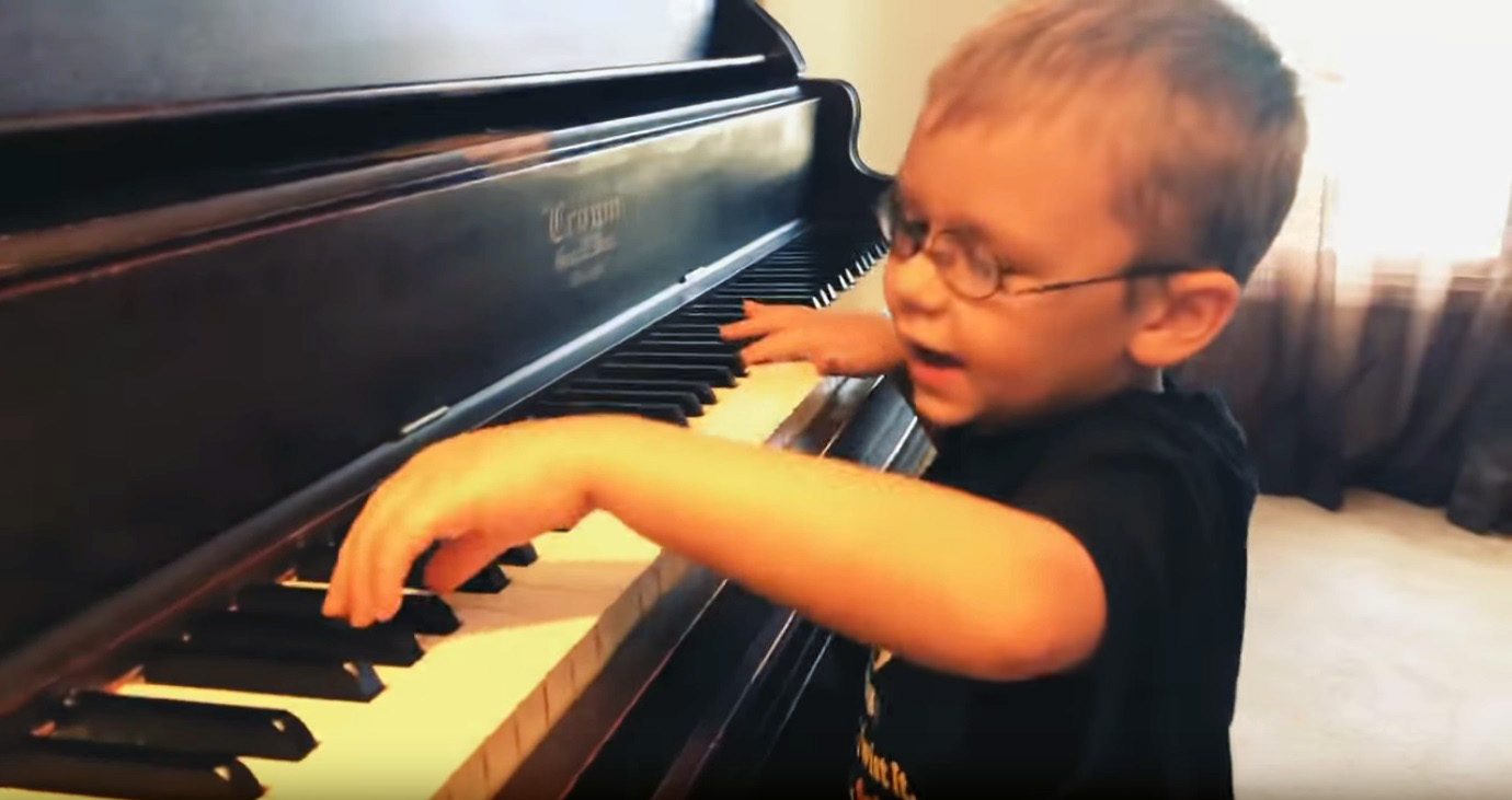 PHOTO: Avett Maness, 6, was born blind in one eye and vision impaired in the other, but that doesn't stop him from putting on concerts in his community.