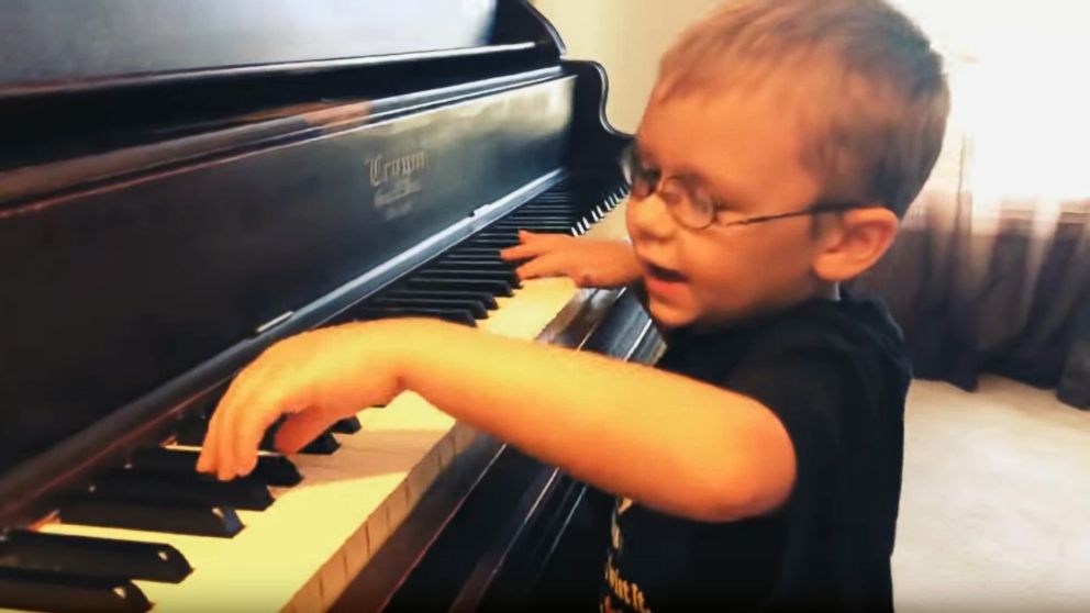 PHOTO: Avett Maness, 6, was born blind in one eye and vision impaired in the other, but that doesn't stop him from putting on concerts in his community.