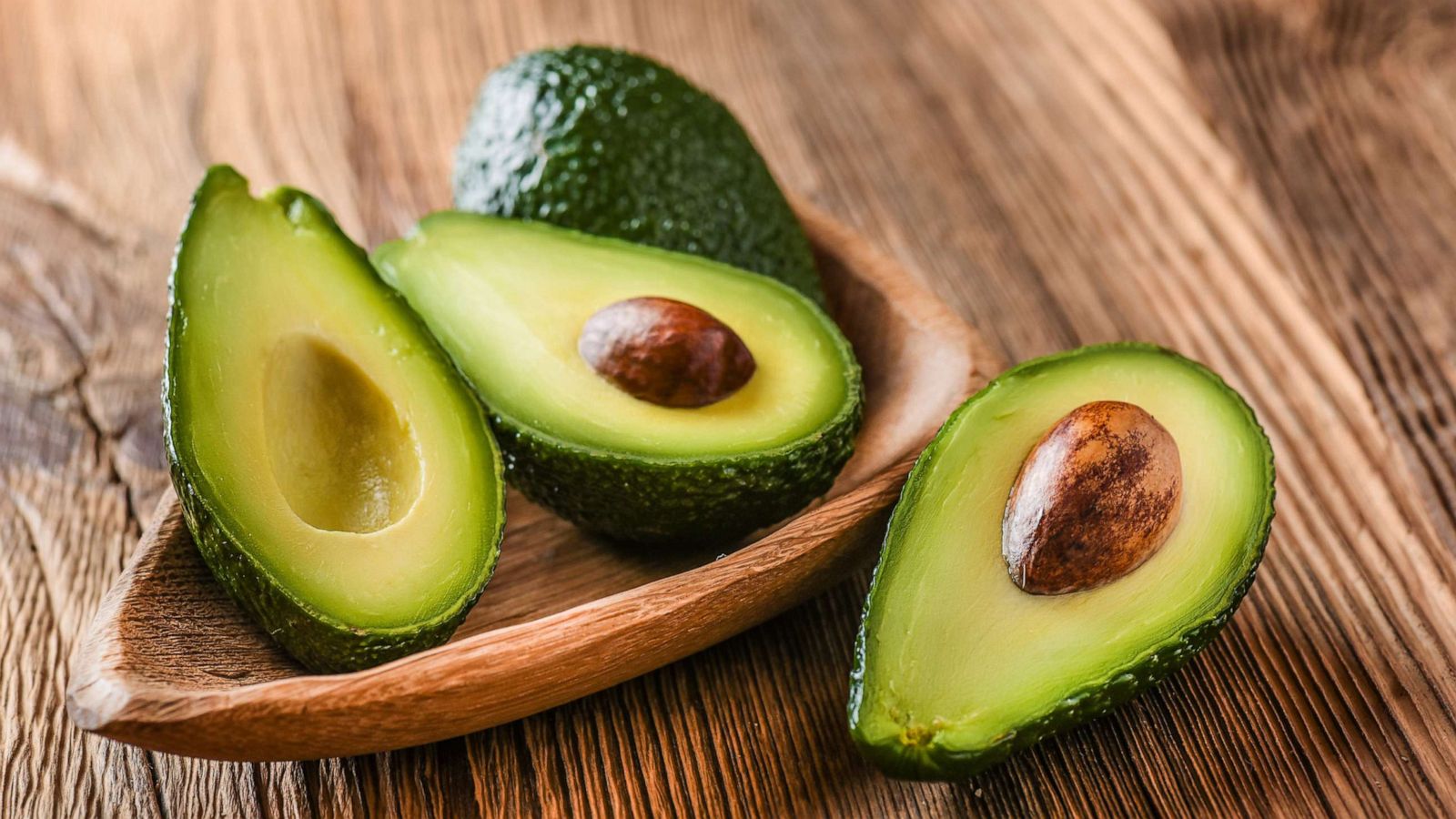 PHOTO: Sliced avocados are arranged on a platter in a stock photo.