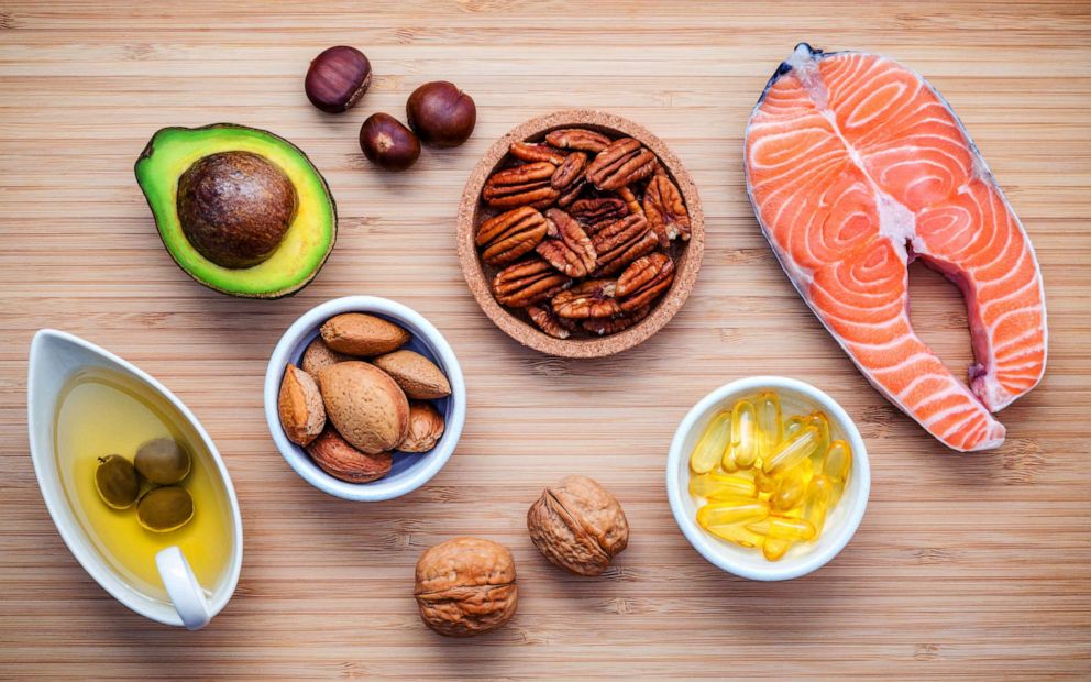 PHOTO: Stock photo of avocado, nuts and other healthy foods.