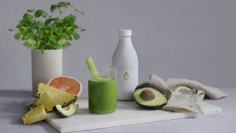 PHOTO: A green smoothie made with avocadomilk.