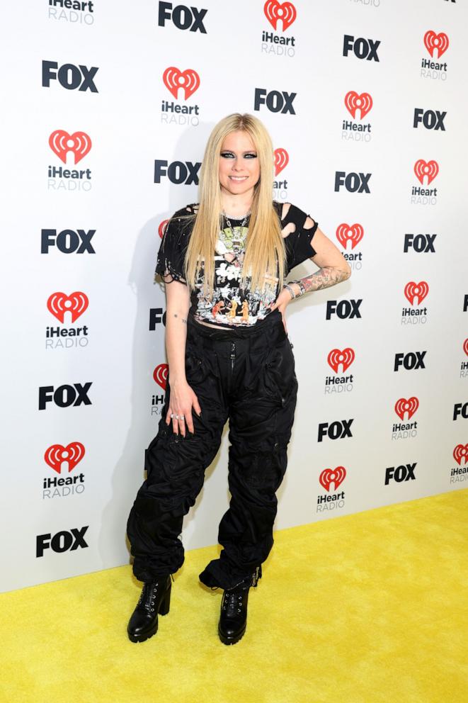PHOTO: Avril Lavigne poses in the press room during the 2024 iHeartRadio Music Awards, April 1, 2024, in Los Angeles.