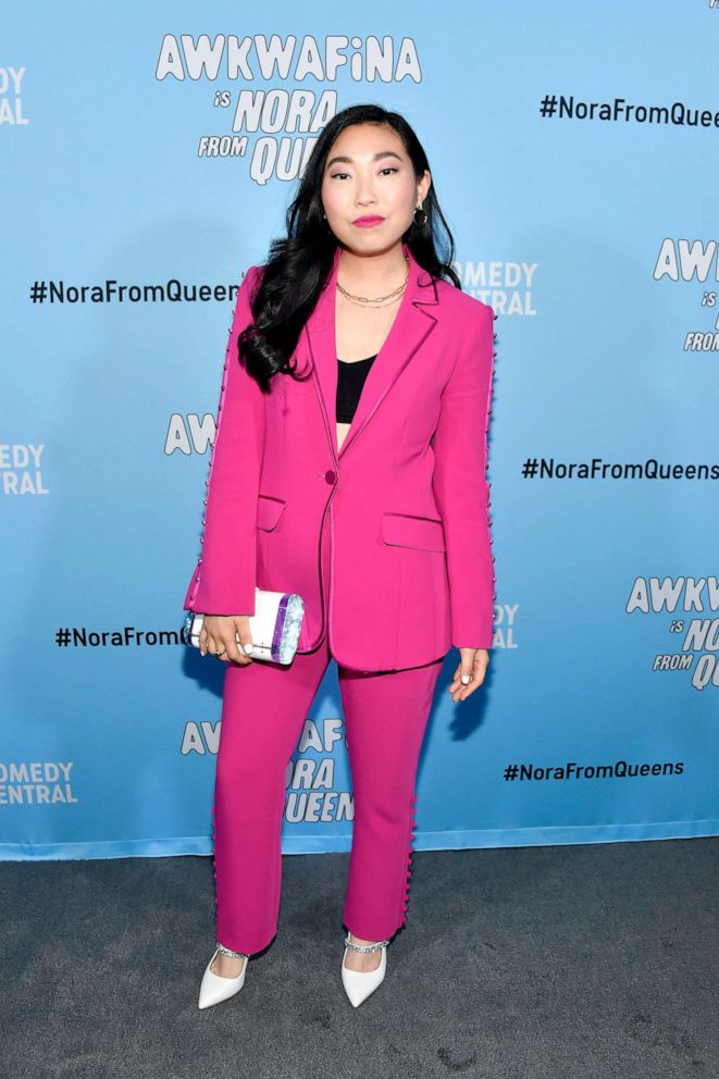PHOTO: Awkwafina attends Comedy Central's "Awkwafina is Nora From Queens" premiere party at Valentine DTLA, Jan. 15, 2020, in Los Angeles.