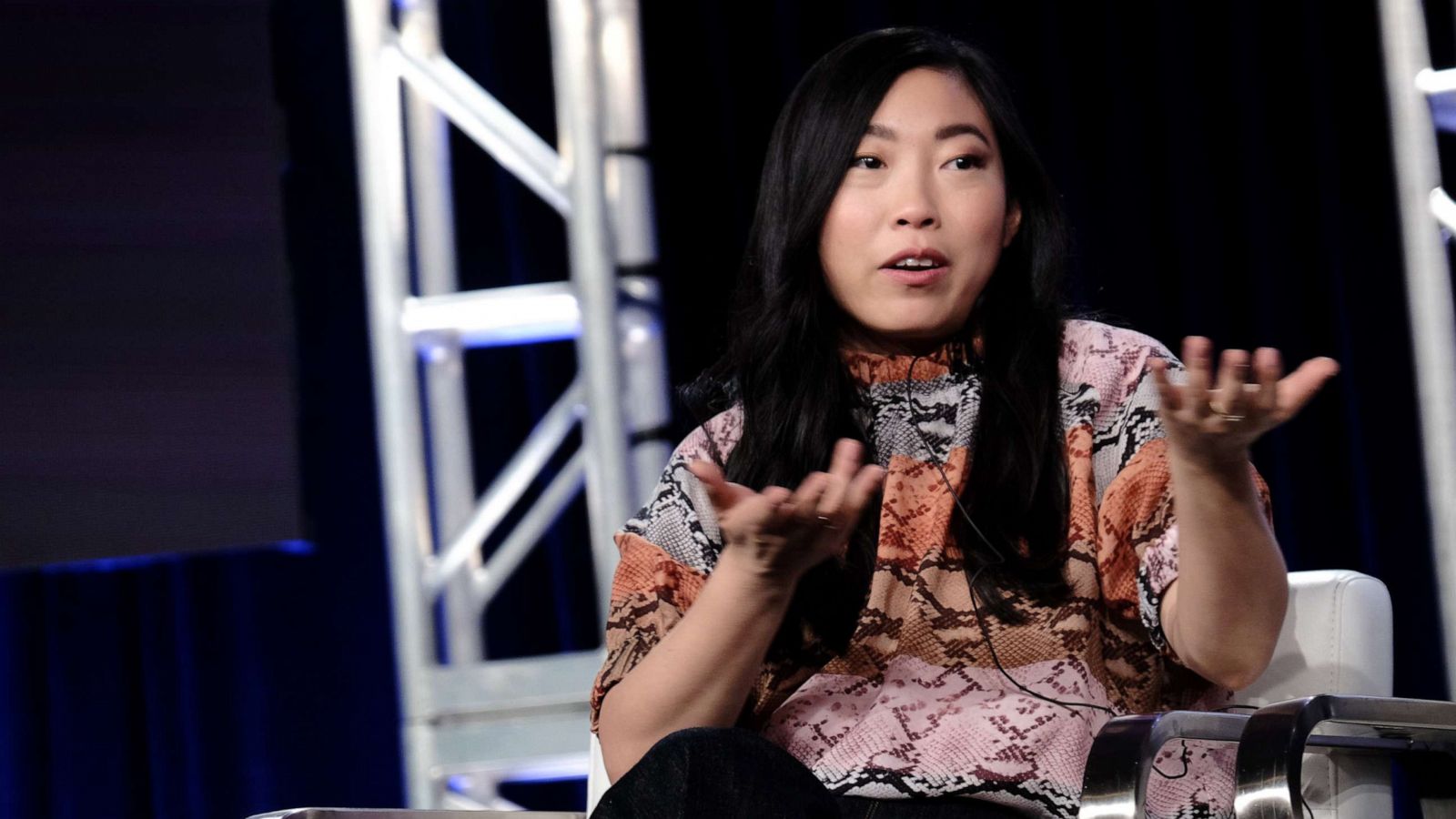 PHOTO: Awkwafina attends the ViacomCBS Winter TCA Tour on January 14, 2020 in Pasadena, California.