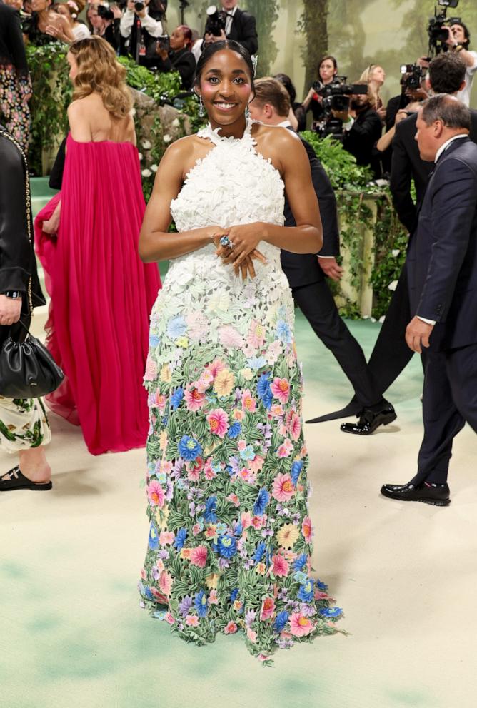 PHOTO: Ayo Edebiri attends The 2024 Met Gala Celebrating "Sleeping Beauties: Reawakening Fashion" at The Metropolitan Museum of Art on May 6, 2024 in New York.