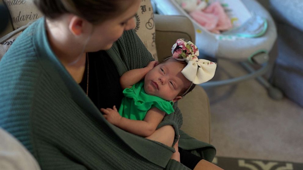 PHOTO: Peyton Meave, 24, of Texas, was the third mother to deliver her baby, a girl named Emersyn Rae, on June 21, 2019, after undergoing a uterus transplant.