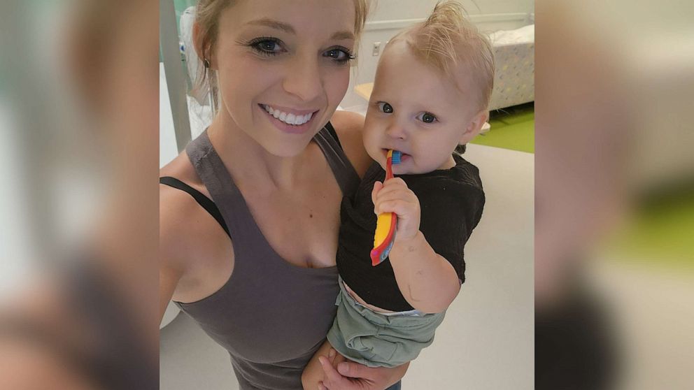 PHOTO: Hannah Rief holds her 14-month-old daughter Letty.