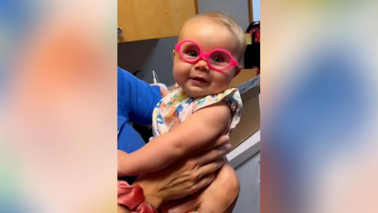 PHOTO: Dana Dettmer shared a video of her daughter Pita’s reaction after receiving her first pair of glasses when she was 7 months old.