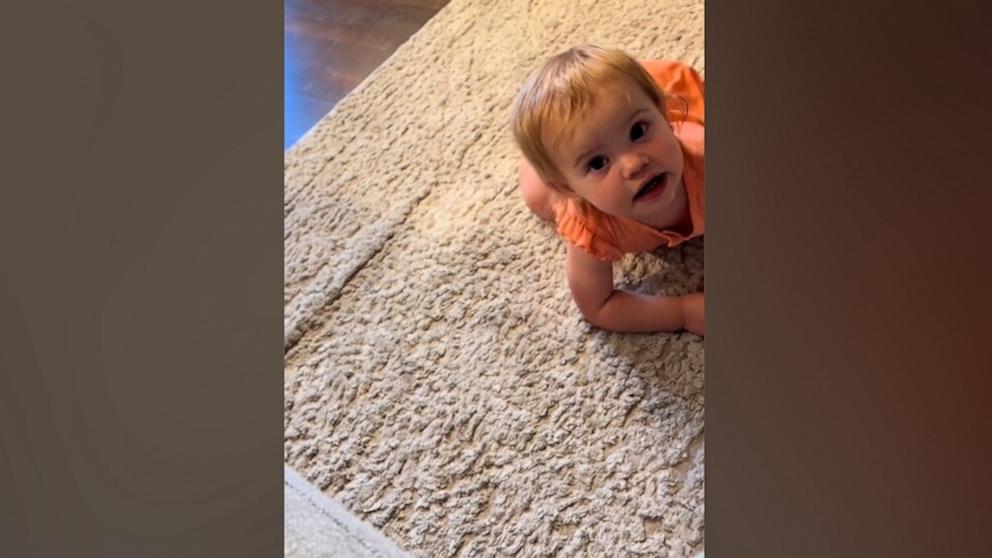 PHOTO: Bryce and Felipe Pasini shared a video of their daughter Annie and her funny strategy for avoiding things she doesn’t want to do on TikTok. The clip has quickly gone viral.