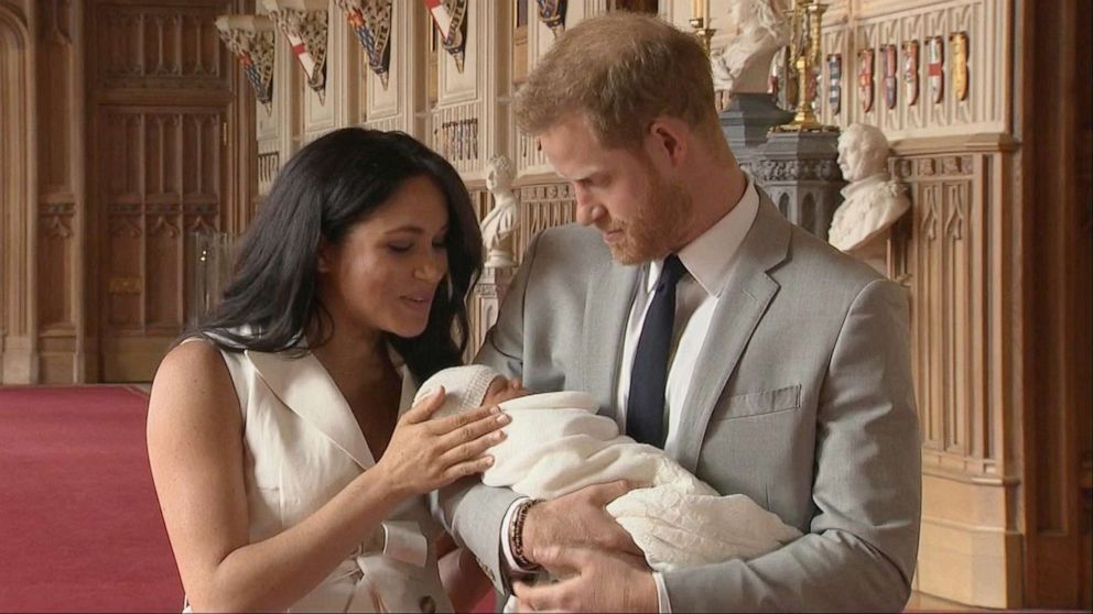 PHOTO: Prince Harry, Duke of Sussex and Meghan, Duchess of Sussex, with their newborn son, May 8, 2019.