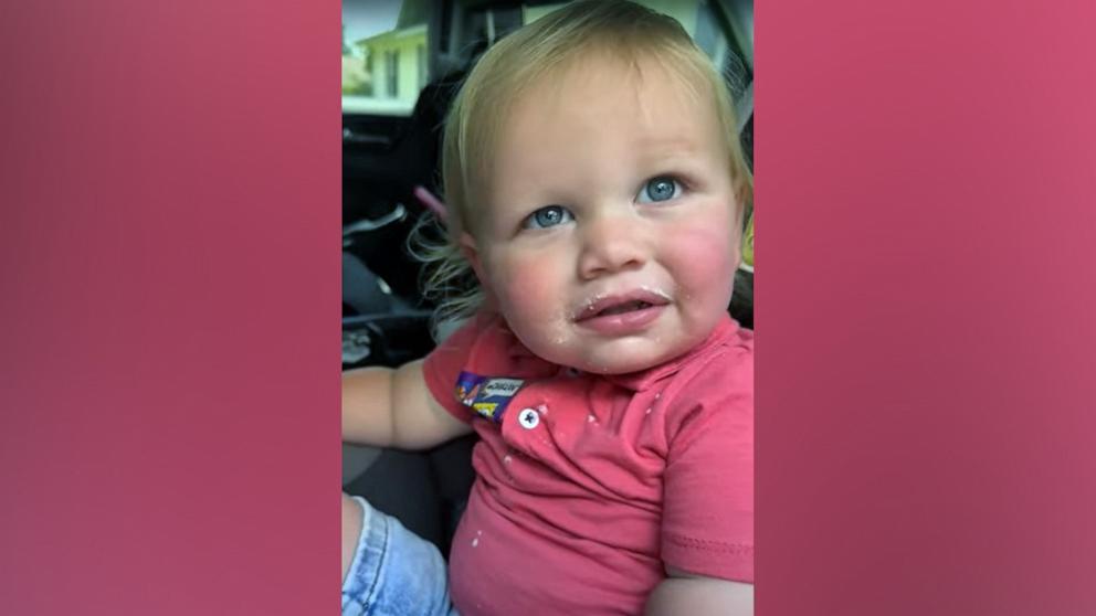 PHOTO: Carly Hodo shared a funny TikTok video of her toddler son Phoenix denying he ate her donuts even though he had powdered sugar on his face.