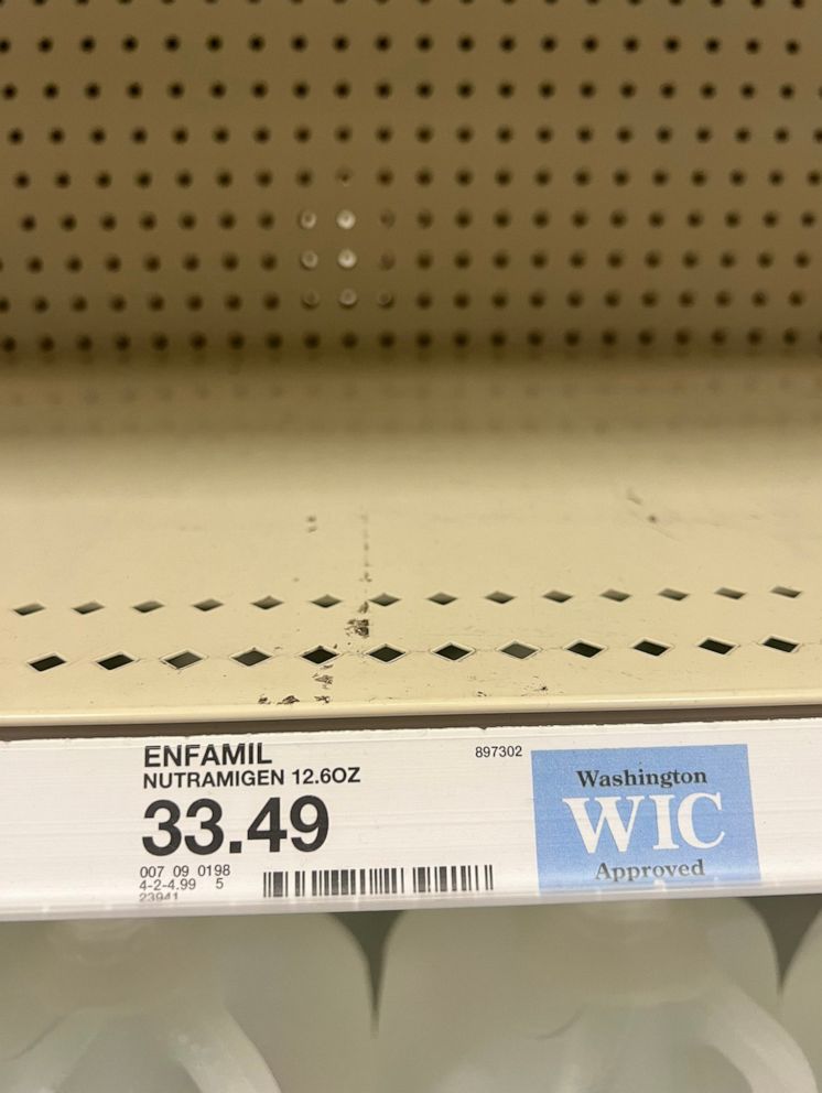 PHOTO: Jaehnert stopped by a Target store in his area of Benton County, Washington, and was unable to find any Nutramigen baby formula, a formula that's made for children with food allergies.