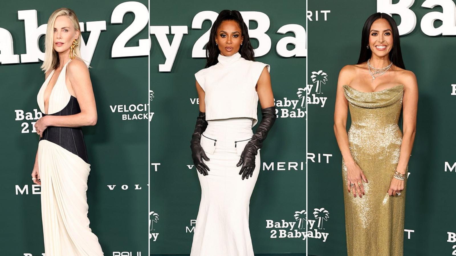 PHOTO: Charlize Theron, Ciara and Vanessa Bryant attend the 2024 Baby2Baby Gala Presented by Paul Mitchell at Pacific Design Center, Nov. 9, 2024, in Hollywood.