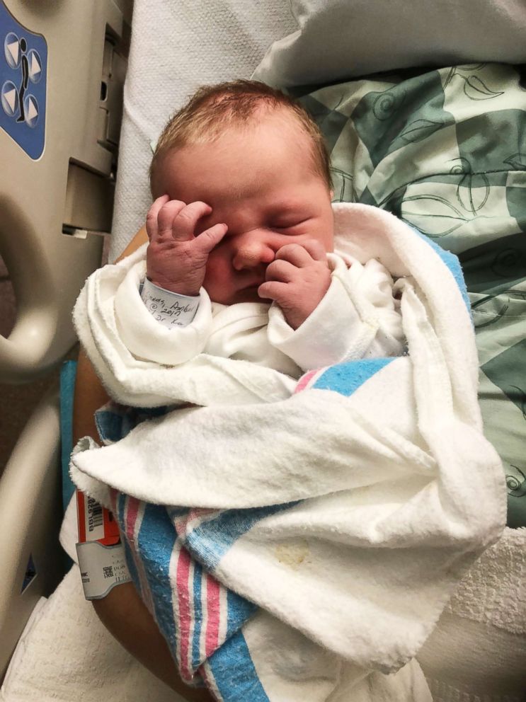 PHOTO: Carson River Faulk was born at 8:17 p.m. on Sept. 13 as Hurricane Florence touched down in North Carolina.