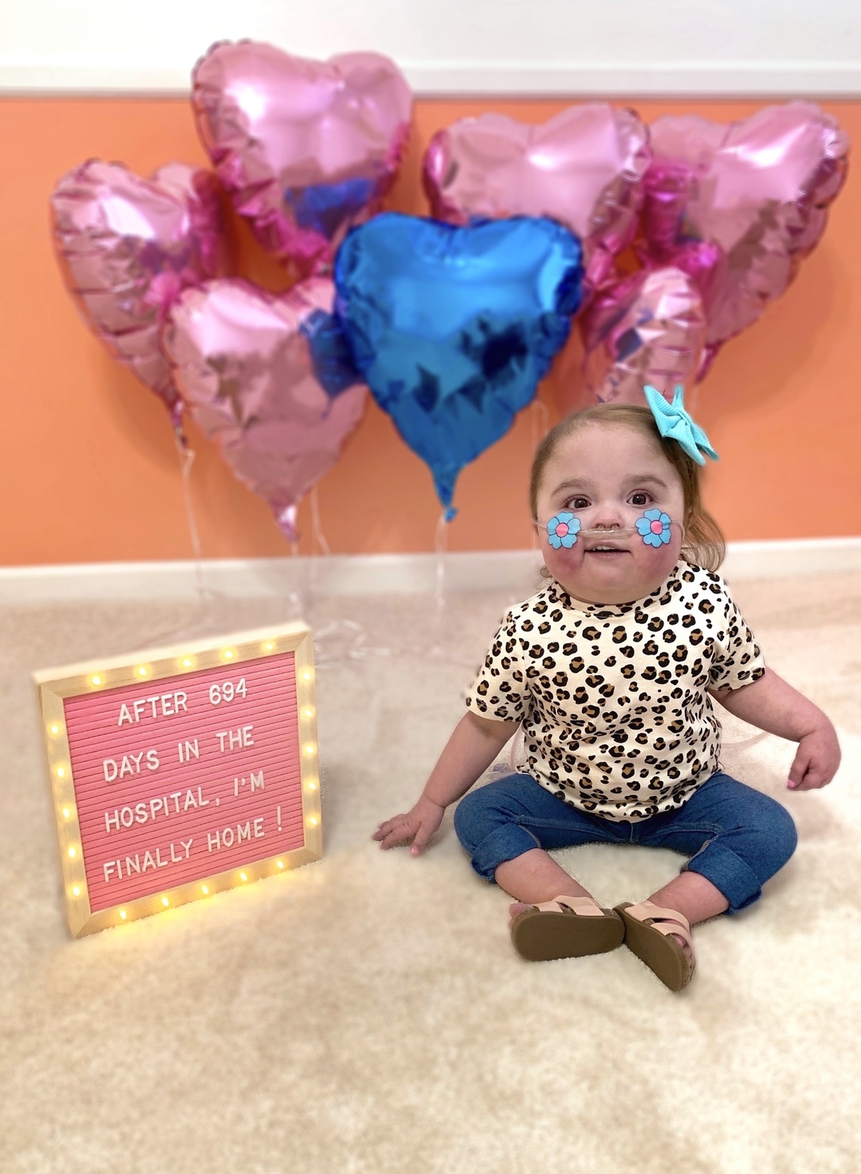 PHOTO: Valentina Garnetti was diagnosed in utero with hypoplastic left heart syndrome. The 1-year-old remained in University of Michigan's CS Mott Children's Hospital in Michigan, since the day she was born.