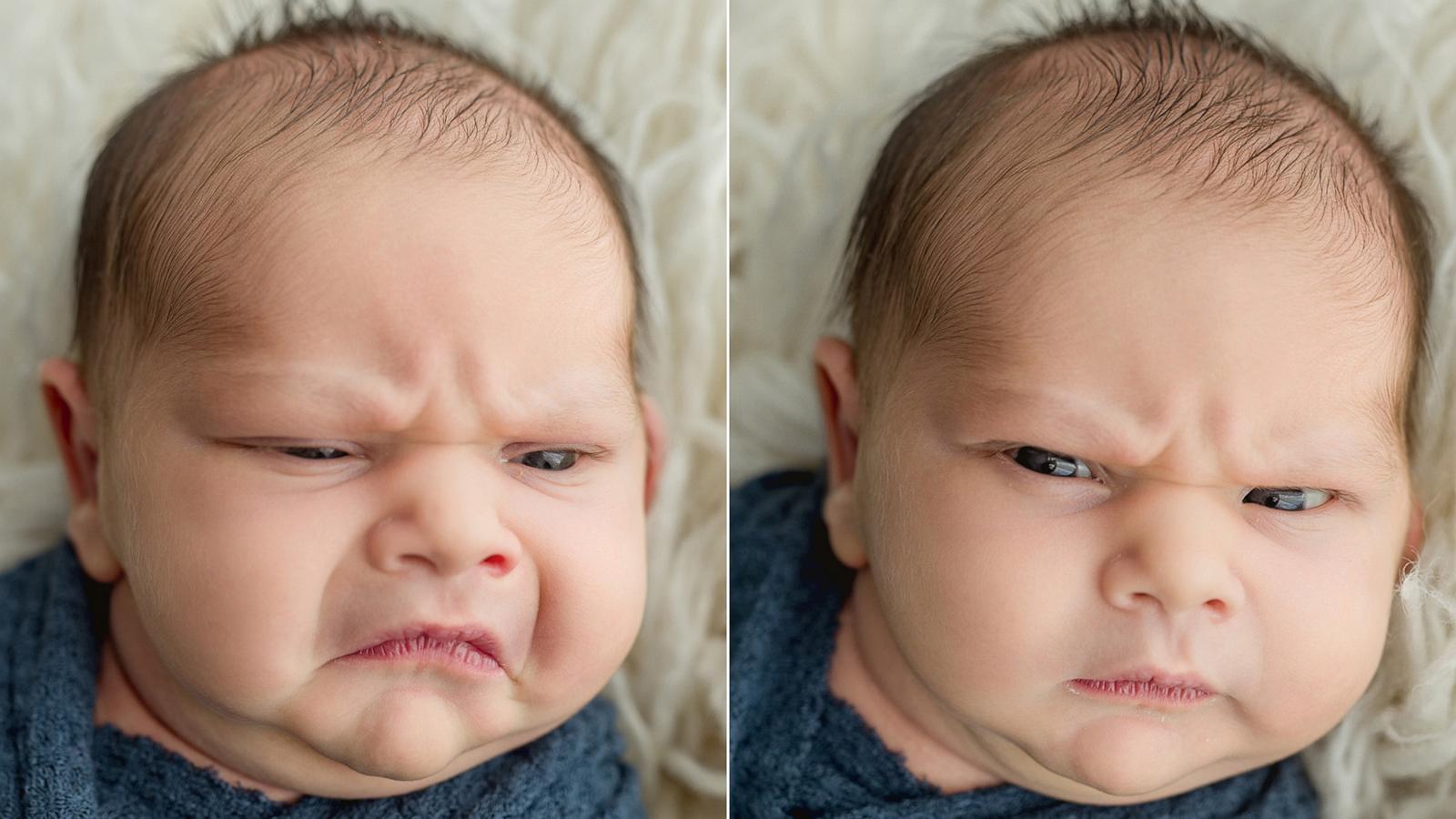 PHOTO: Photos from a photoshoot of a newborn baby went viral for his hilarious expressions.