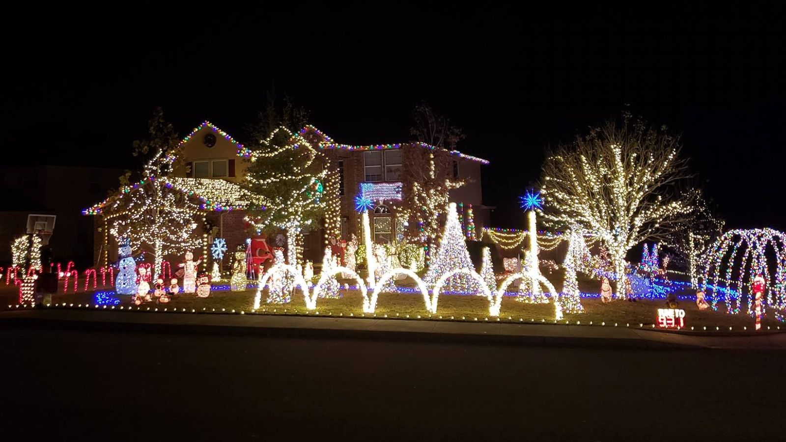 christmas light display