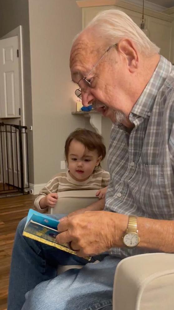 VIDEO: Great-grandpa reads 'Baby Shark' to great-granddaughter without knowing the song 