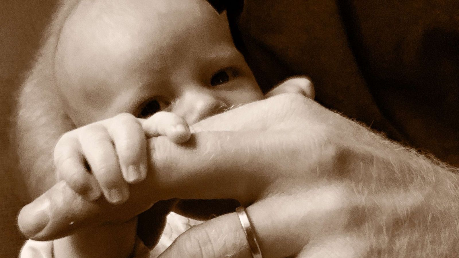 PHOTO: This photo issued on June 16, 2019 by the Duke and Duchess of Sussex of their six-week-old son Archie Mountbatten-Windsor that was shared on their Instagram account to mark Father's Day.