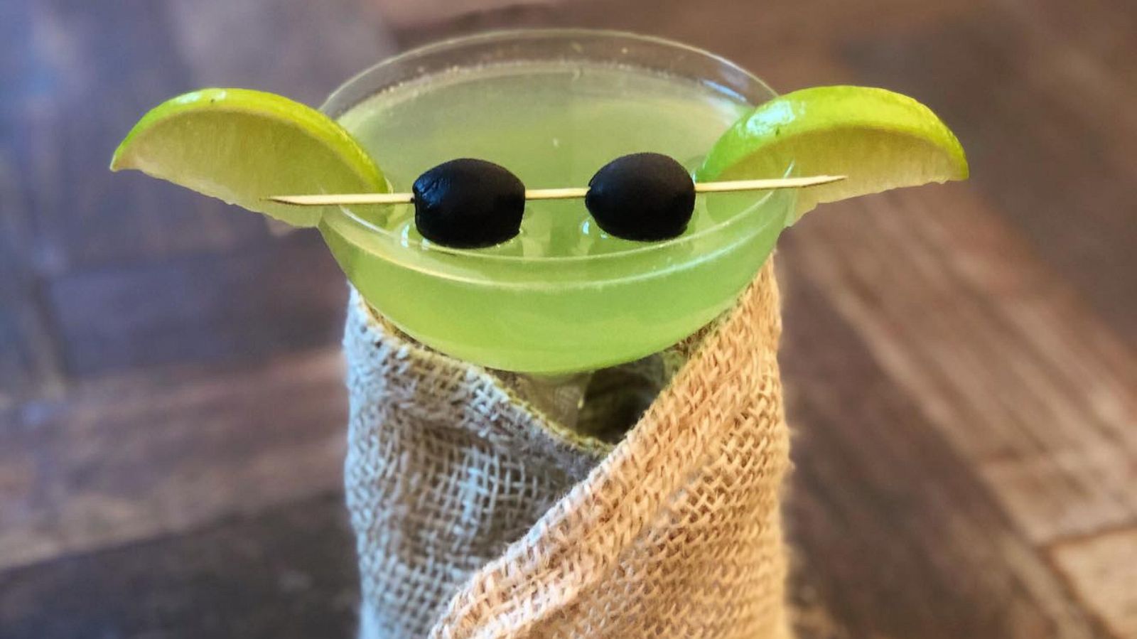 PHOTO: The Baby Yoda cocktail served at The Vault in Northern Ireland.