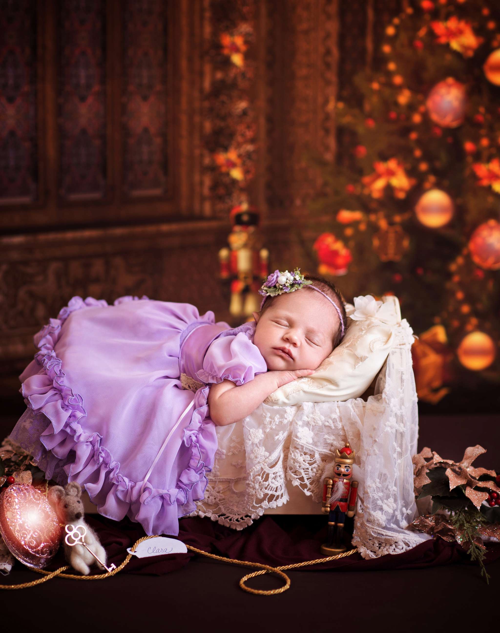 PHOTO: Babies pose as characters from The Nutcracker in a photo shoot.