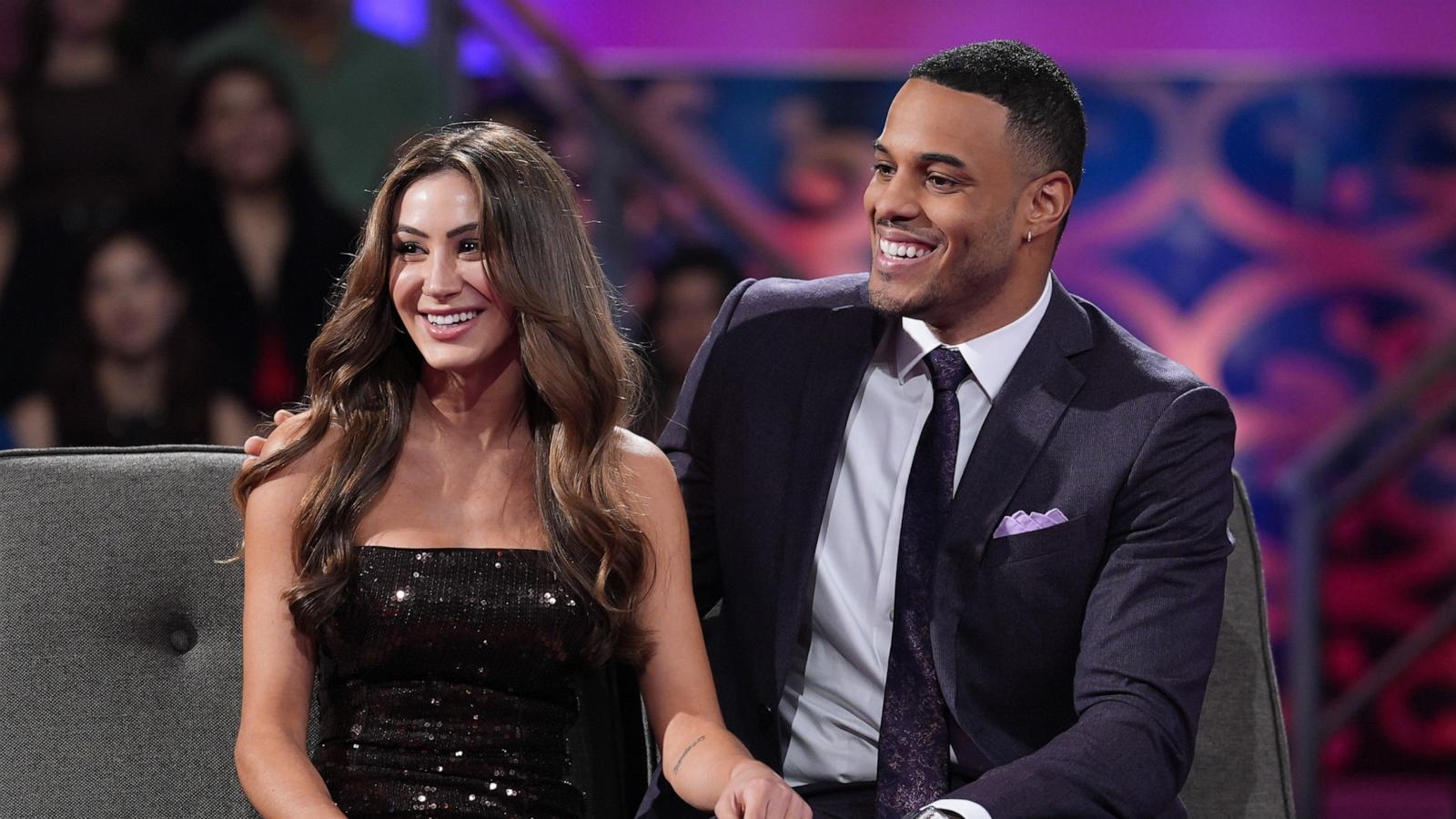 PHOTO: Juliana Pasquarosa and Grant Ellis in "Finale and After the Final Rose" of "The Bachelor."