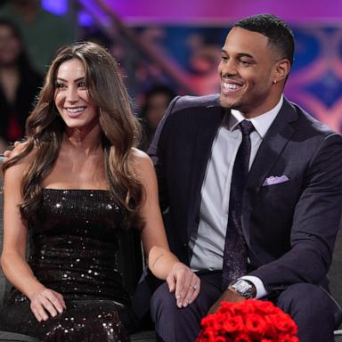 PHOTO: Juliana Pasquarosa and Grant Ellis in "Finale and After the Final Rose" of "The Bachelor."
