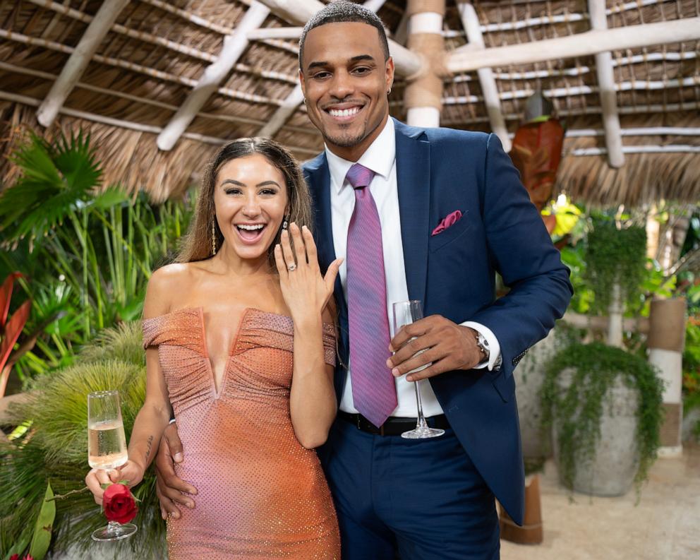 PHOTO: Juliana Pasquarosa and Grant Ellis on "Finale and After the Final Rose" of the "Bachelor."