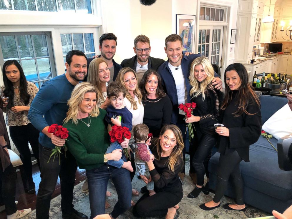 PHOTO: Colton Underwood surprises Bachelor fans at a "Good Morning America" viewing party.