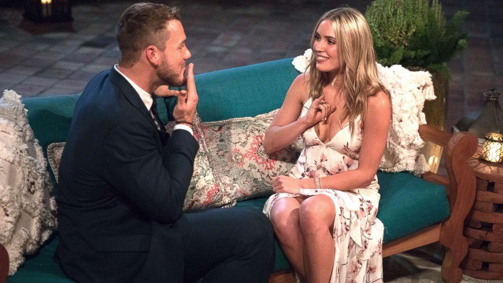 PHOTO: Colton Underwood and Cassie appear on an episode of "The Bachelor."