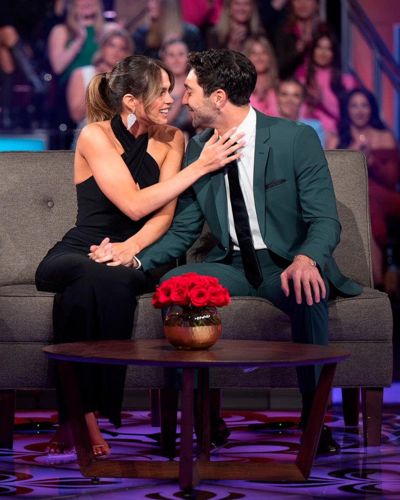 PHOTO: Kelsey Anderson and Joey Graziadei appear on the "After the Final Rose" special for "The Bachelor" season 28.
