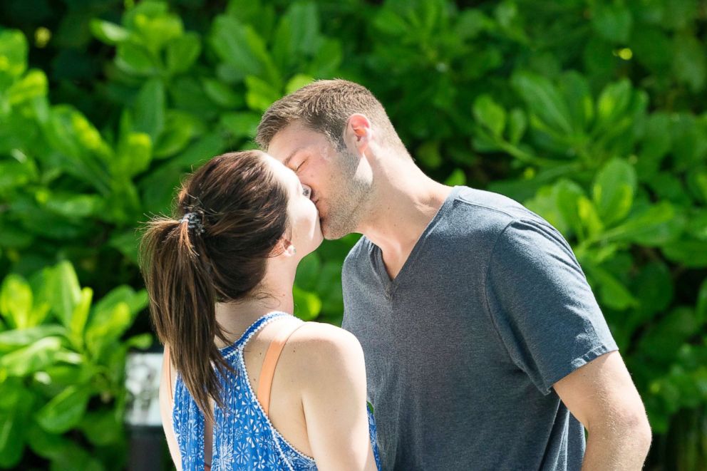 PHOTO: Becca Kufrin and Garrett Yrigoyen are pictured on "The Bachelorette."