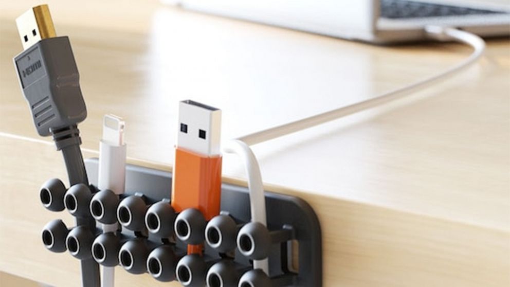 Cablox Mini 2x8 will manage your cables, cords, tubing, and wiring any way you want within its grid of plastic pegs.