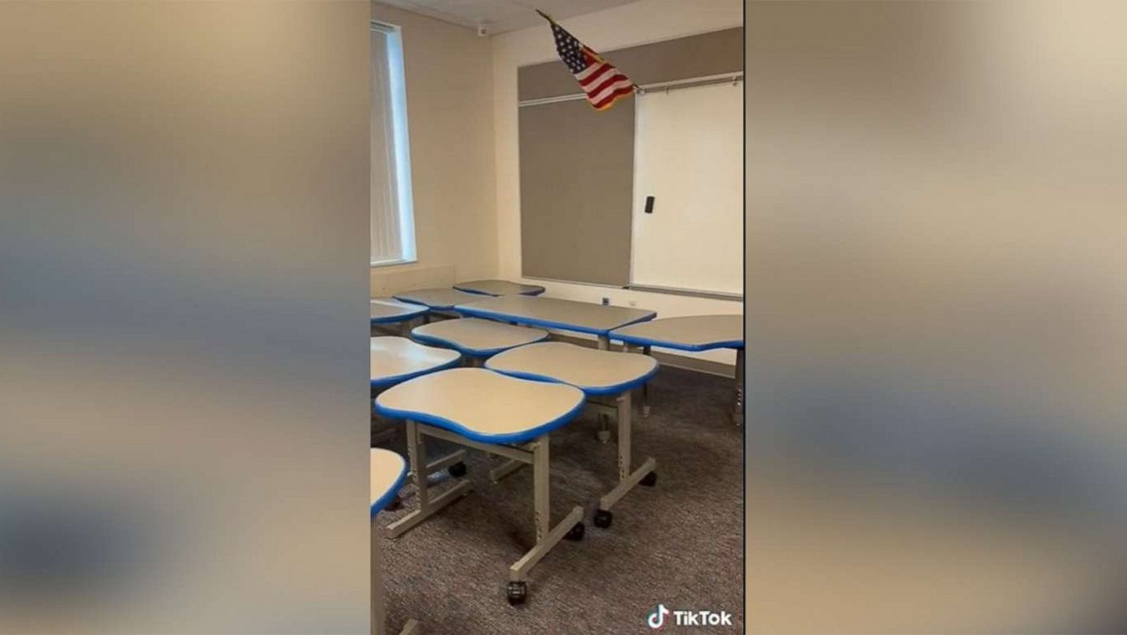 PHOTO: An elementary school teacher in Florida shared videos on TikTok showing her classroom before and after she prepared it for students.