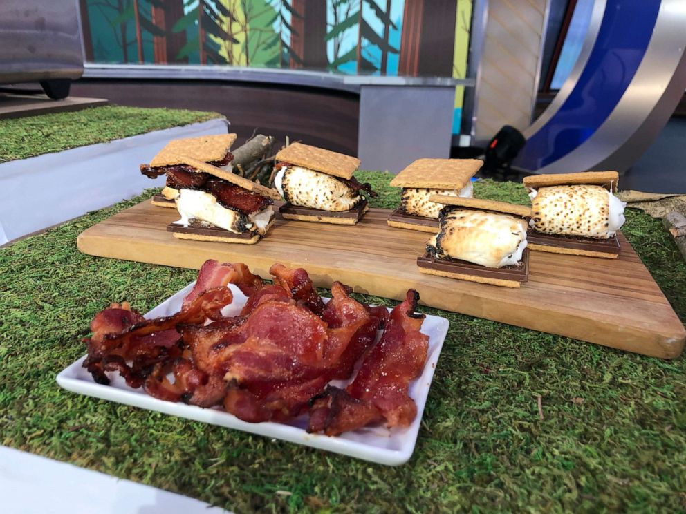 PHOTO: Chef Leah Cohen's bacon grilled smores. 