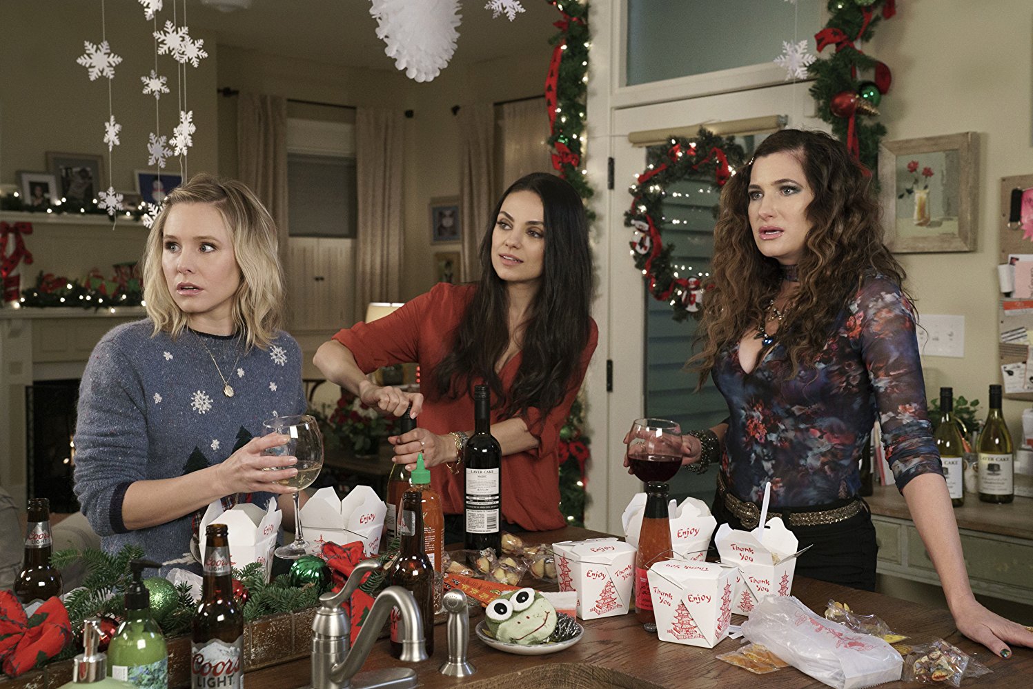 PHOTO: Kristen Bell, Mila Kunis and Kathryn Hahn star in the 2017 film, "A Bad Moms Christmas."