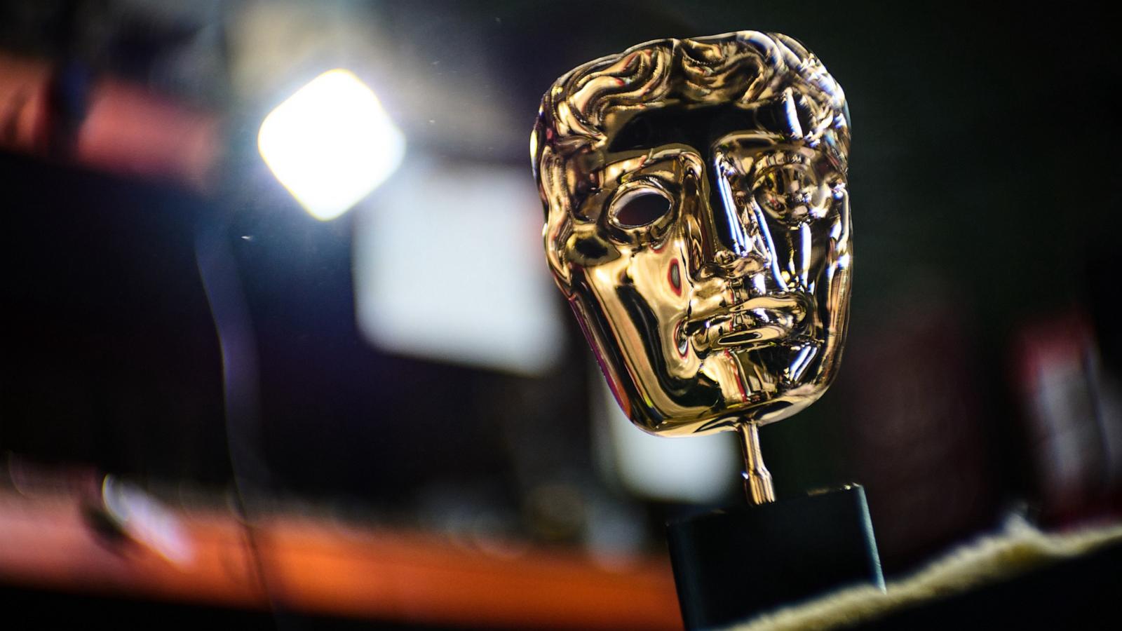 PHOTO: A completed British Academy Film Awards mask sits on a workbench at the FSE Foundry in Braintree, England, Feb. 10, 2026.