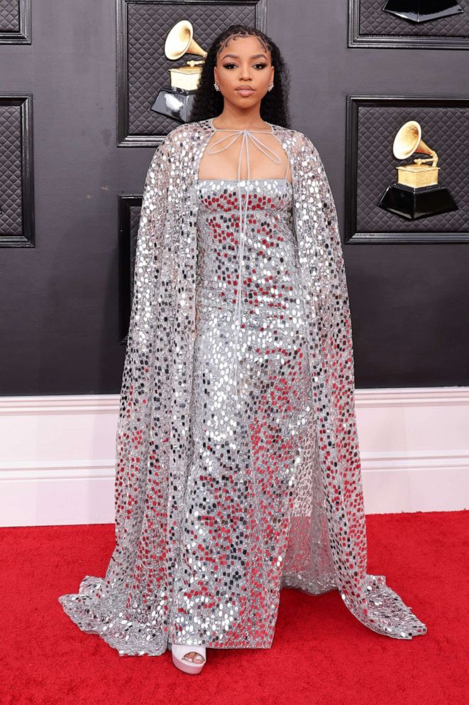 PHOTO: Chloe Bailey attends the 64th Annual GRAMMY Awards at MGM Grand Garden Arena, April 3, 2022 in Las Vegas.