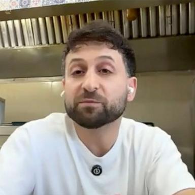 PHOTO: Nechirvan Zebari's children help him narrate social media videos that promote their family bakery, Alida’s Bakery in Everett, Washington.