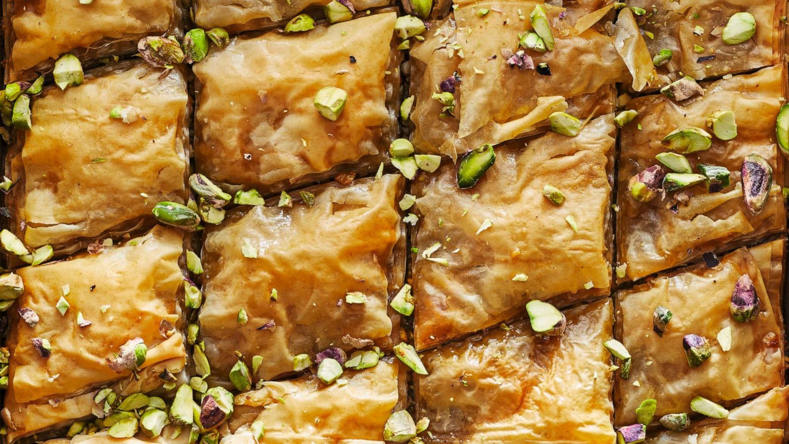 PHOTO: A tray of fresh, homemade baklava.