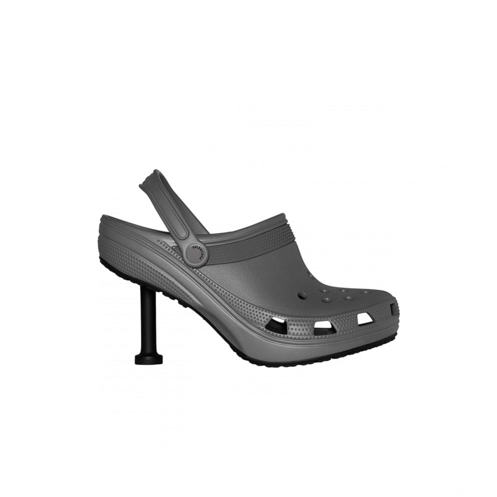 Balenciaga high heel crocs best sale