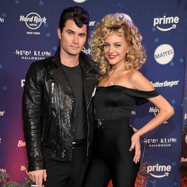 PHOTO: Chase Stokes and Kelsea Ballerini attend Heidi Klum's 23rd Annual Halloween Party presented by Butterfinger, Mattel, and Prime Video at The Venue on Music Row on October 31, 2024 in New York City.