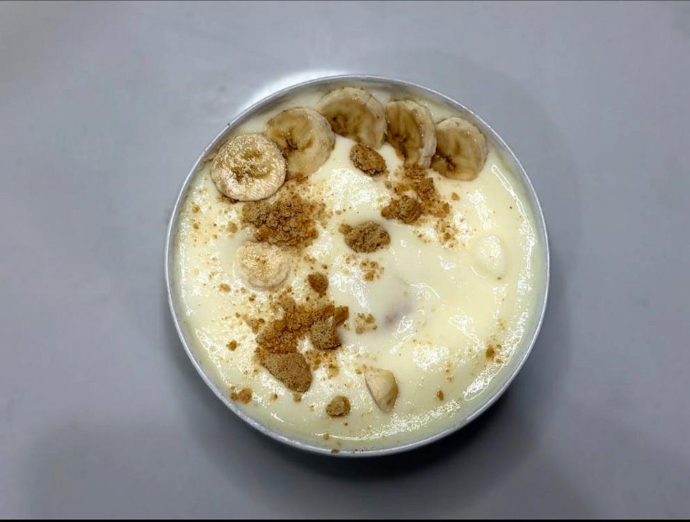 PHOTO: Chris Powell’s banana cream pie pudding is pictured here.