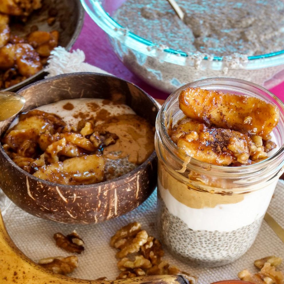 VIDEO: Try this healthy bananas foster chia pudding 