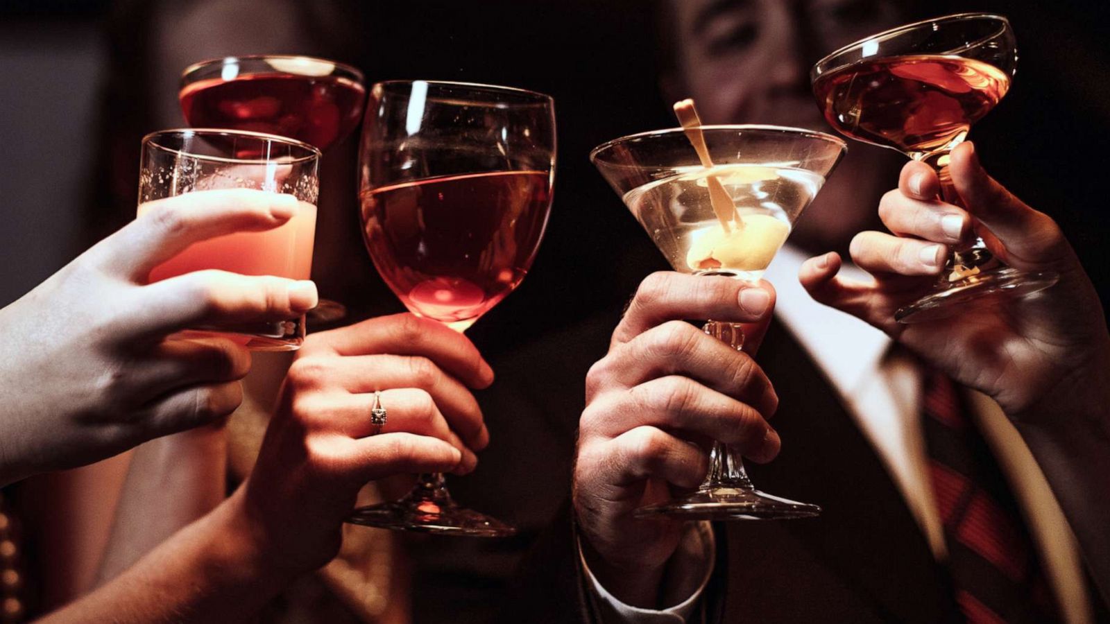 PHOTO: People raise their glasses in an undated stock photo.