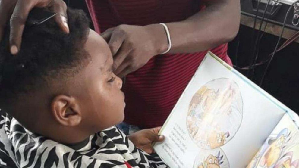 VIDEO: Barber gets children excited to read